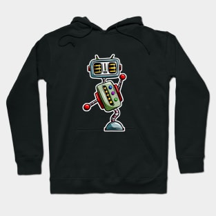 Dancing Cartoon Robot Hoodie